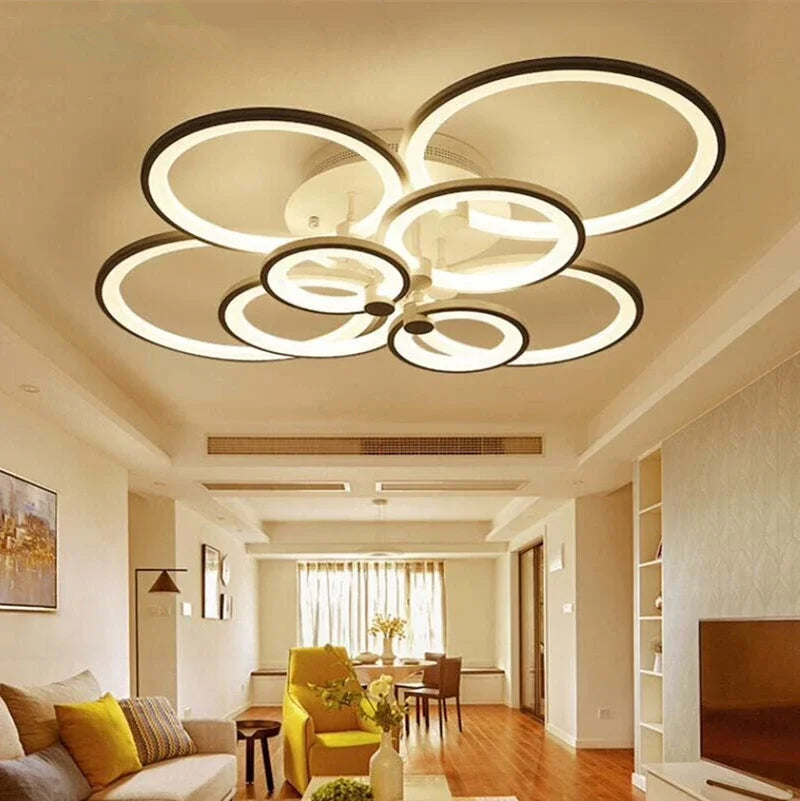 plafonnier led moderne à intensité variable pour intérieur - vue 4 sur 14
