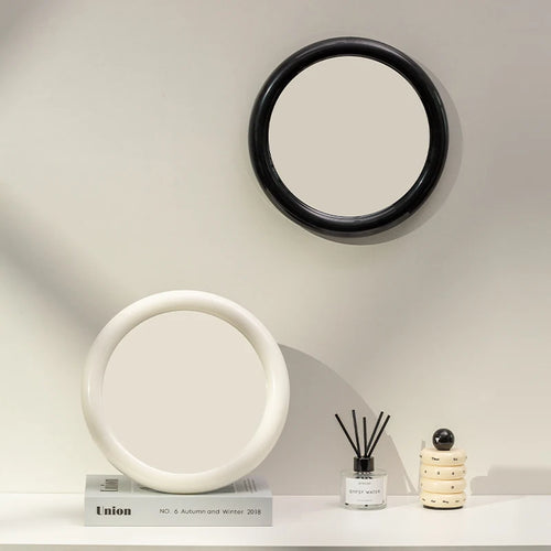 miroir de maquillage rond nordique simple et élégant - vue 4 sur 11