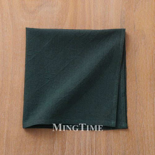 Serviette de table coton lavé style classique réutilisable