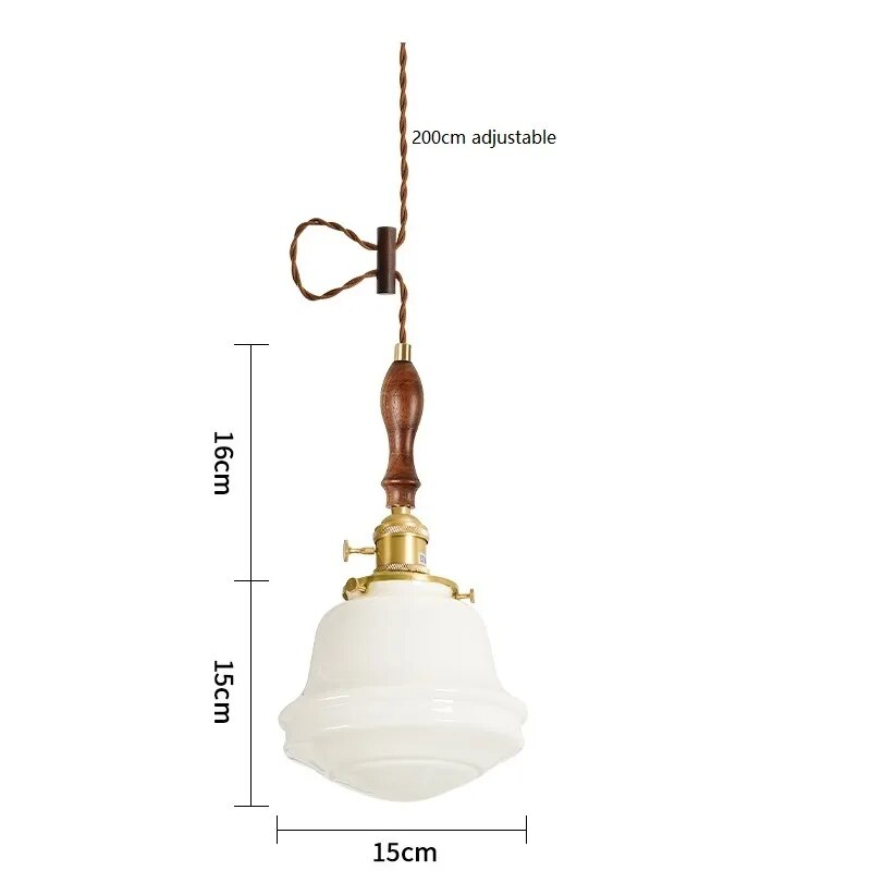 Suspension LED en verre blanc laiteux - vue 15 sur 30
