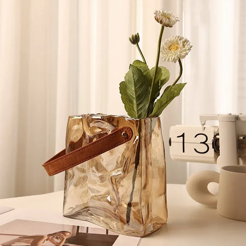 vase en verre terrarium hydroponique décoration moderne pour plantes - vue 2 sur 9