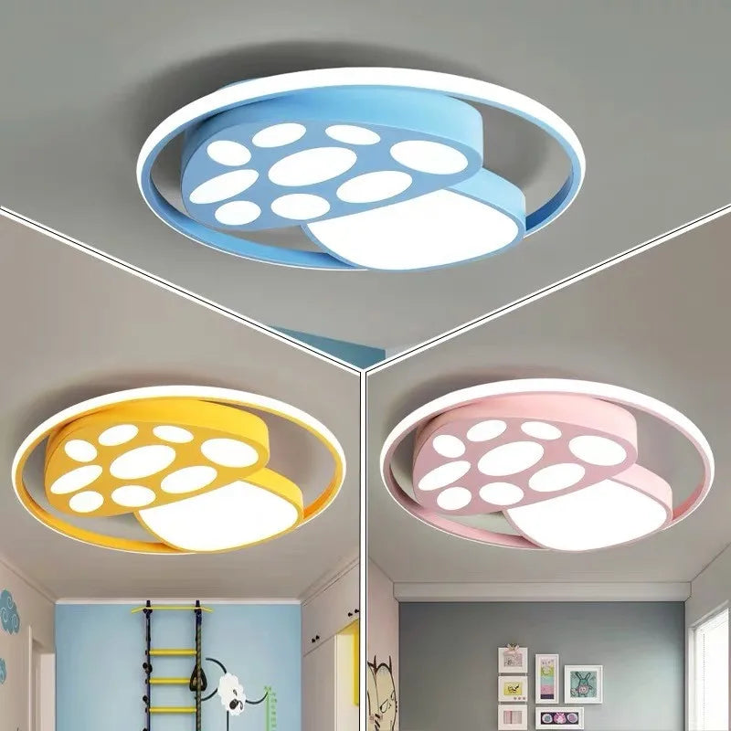 plafonnier led lune dessin animé pour enfants moderne - vue 1 sur 15