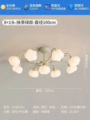 plafonnier moderne à LED avec couverture en coton décorative