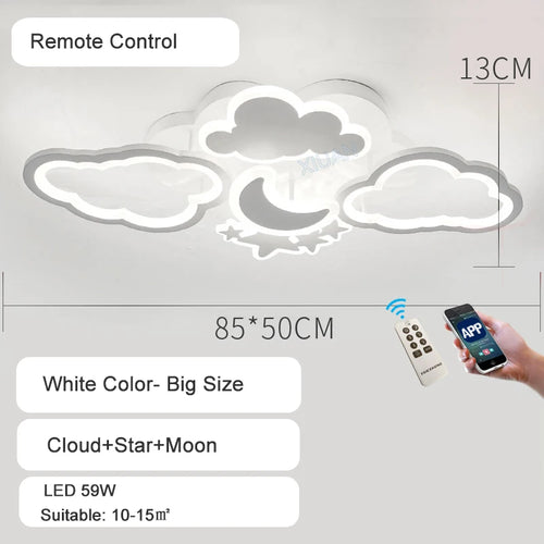 Plafonniers pour chambre d'enfant Pépinière LED Princesse Bébé - vue 9 sur 25