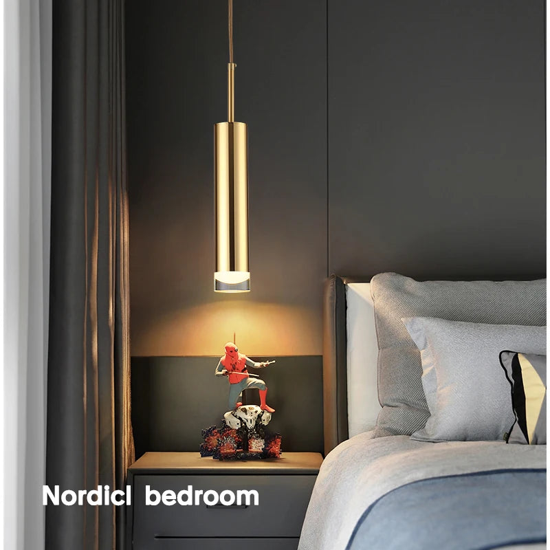 Fumi Modern Adjustable LED Pendant Light, Elegant Ceiling Hanging LED Light Fixture for Kitchen Island Living Room Bedroom - vue 3 sur 8