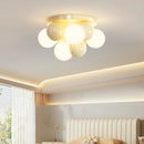 lustre nordique bulle ronde led pour chambre d'enfant