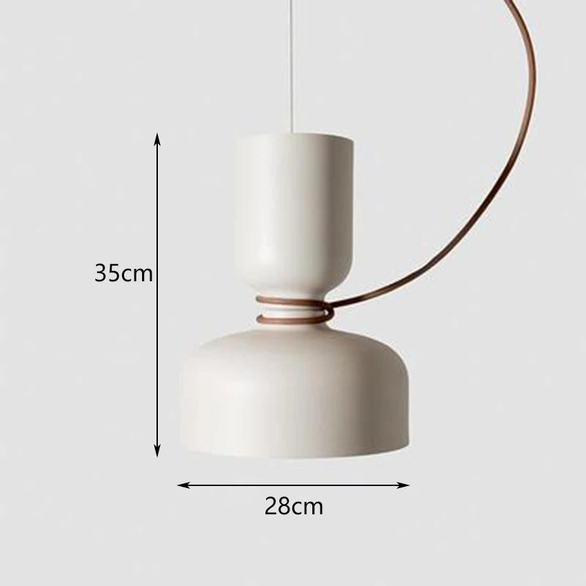 suspension nordique led en fer forgé design moderne - vue 16 sur 17