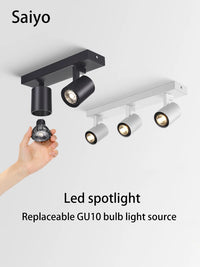 projecteur led gu10 spot angle réglable monté en surface anti-éblouissement