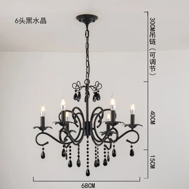 lustre vintage en cristal pour décoration intérieure élégante