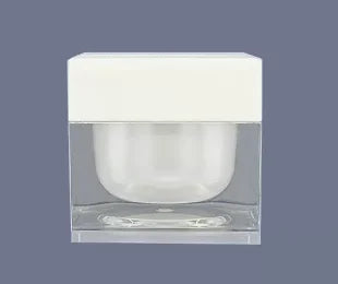 pot en acrylique carré rechargeable pour crème cosmétique - vue 21 sur 28