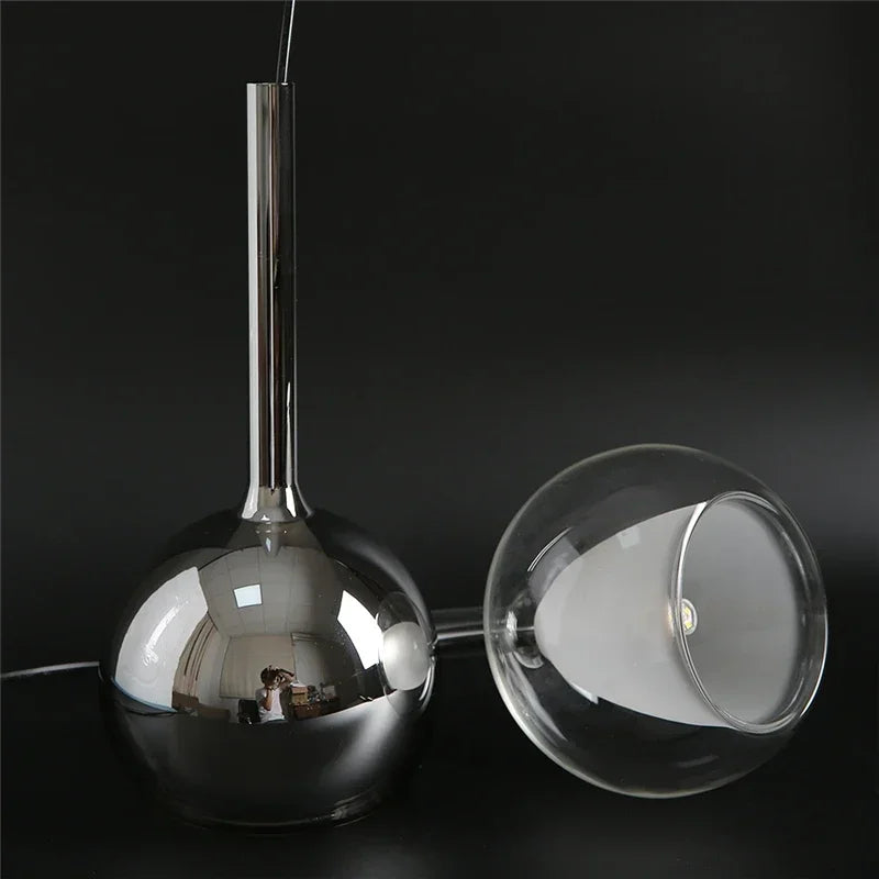 suspension en verre design nordique moderne pour éclairage décoratif - vue 5 sur 17