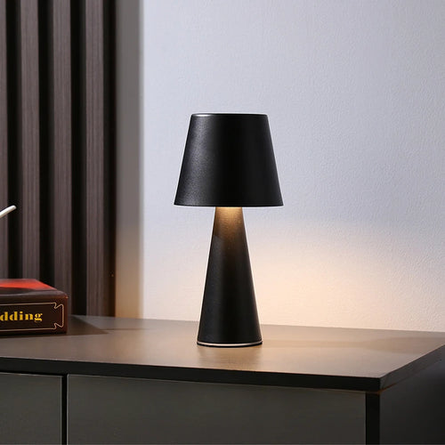 lampe de table rétro rechargeable minimaliste moderne et étanche - vue 3 sur 7
