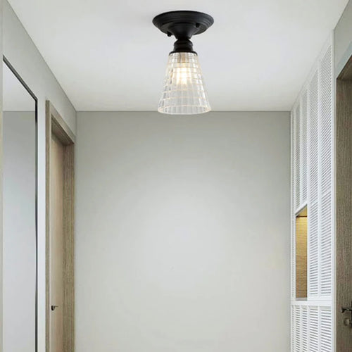 plafonnier rétro en verre pour décoration originale et créative - vue 3 sur 18