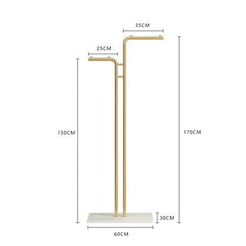 porte-manteau simple au sol pour vêtements d'intérieur et balcon - vue 12 sur 13