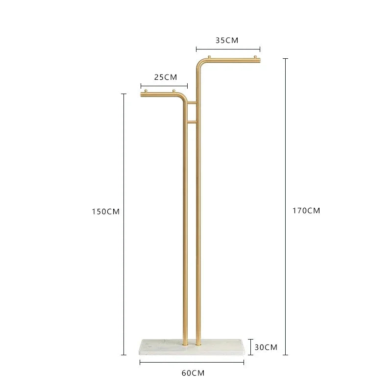 porte-manteau simple au sol pour vêtements d'intérieur et balcon - vue 12 sur 13