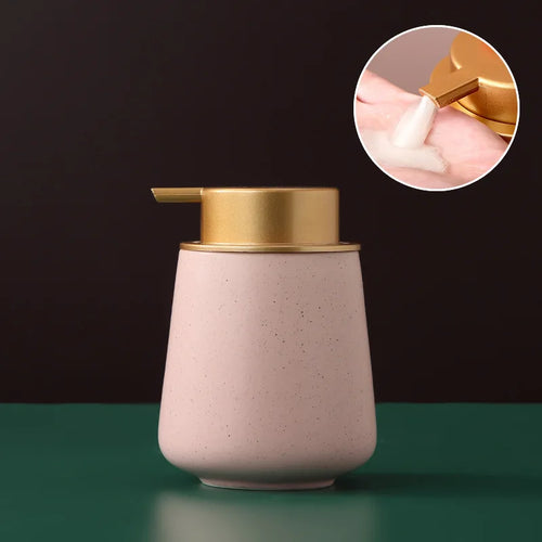 distributeur de savon portable en céramique 400 ml pour soins personnels - vue 20 sur 30