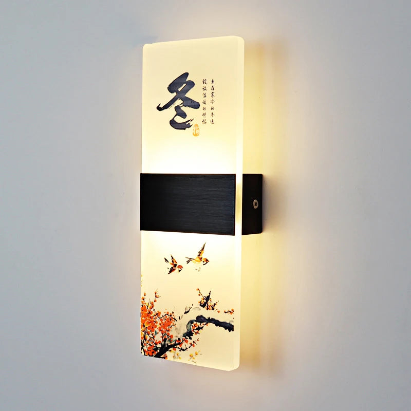 applique murale japonaise en acrylique pour décoration moderne - vue 12 sur 14