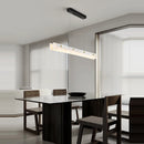 lustre en marbre acier inoxydable à led dimmable pour éclairage intérieur