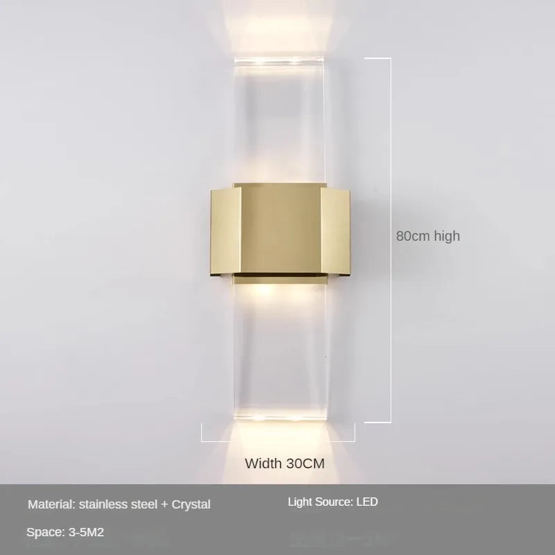 applique murale en cristal design moderne pour décoration intérieure - vue 7 sur 7