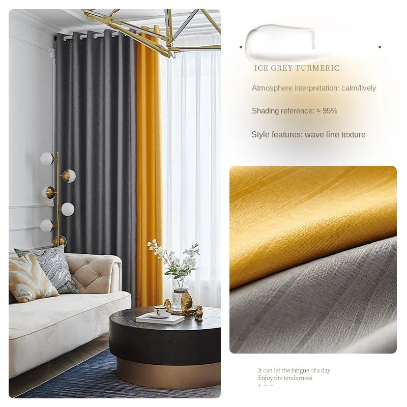 Rideau occultant style français pour salon chambre balcon - vue 14 sur 18