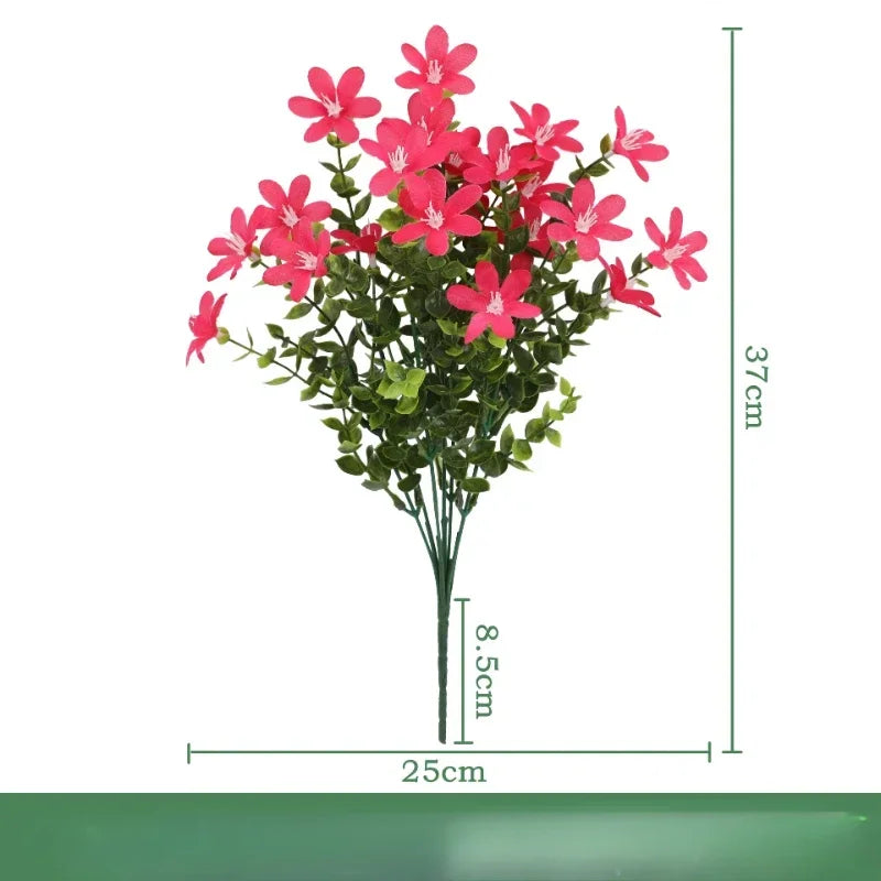lot de 3 bouquets d eucalyptus artificiels en soie décoration intérieure - vue 18 sur 24