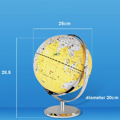 globe terrestre éducatif intelligent avec support rotatif et lumière - vue 3 sur 8