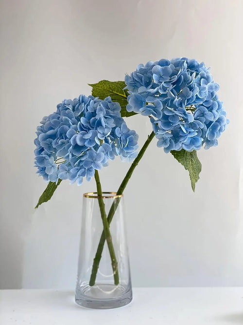 bouquet d'hortensias artificiels en soie pour décoration et événements - vue 2 sur 19