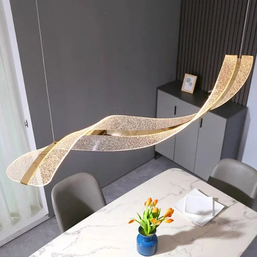 lustre spiralé design moderne pour hôtels bars et restaurants - vue 2 sur 7