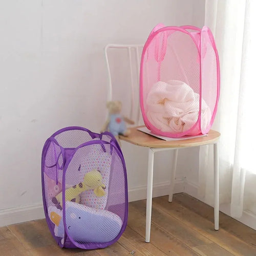 panier à linge pliable portable pour rangement pratique - vue 4 sur 11