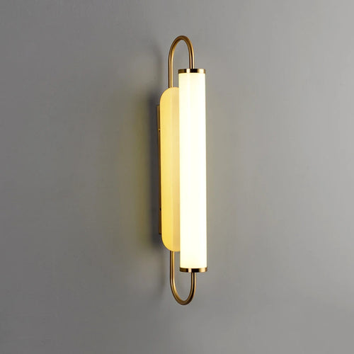 Nordic Minimalist Long White LED Wall Lamp for Bedroom Headboard, Modern and Personalized Living Room Balcony Lighting Fixtures - vue 2 sur 7
