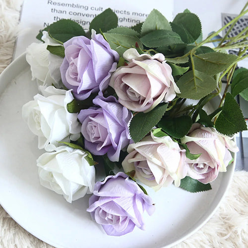 fleur artificielle en flanelle pour décoration intérieure et mariage - vue 4 sur 15
