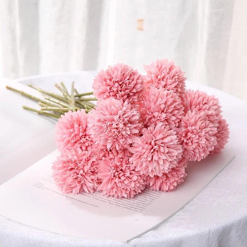 bouquet de fleurs artificielles pour décoration mariage et vases artisanaux - vue 5 sur 15