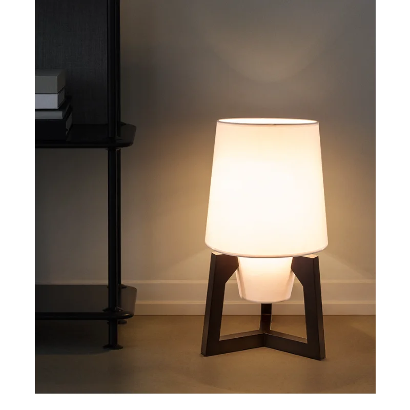 lampadaire en tissu japonais design rétro pour intérieur moderne - vue 4 sur 9