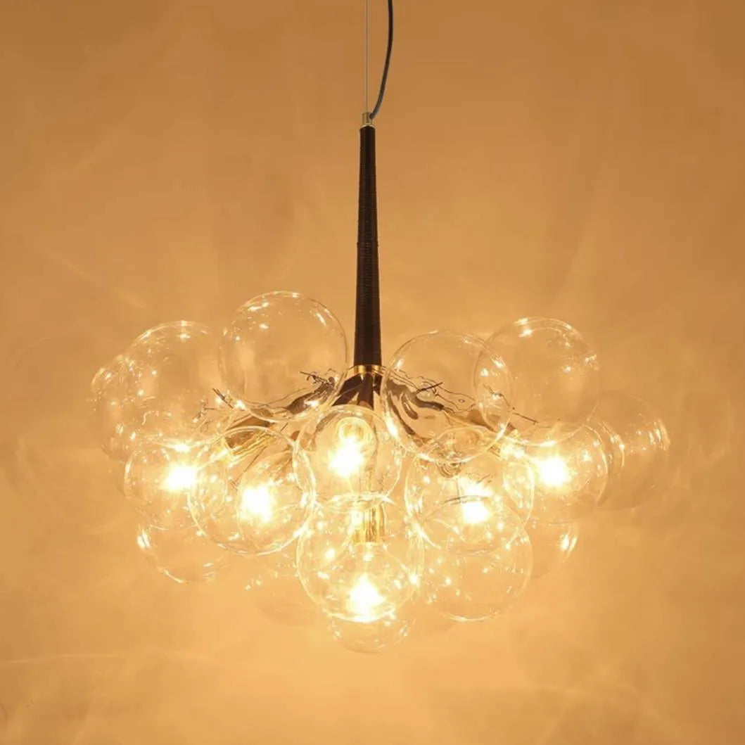 SANDYHA boule de verre bulle lustre haute qualité matériel lampadaire Art décoration de la maison LED lampe suspendue personnalité chambre E27 - vue 4 sur 18