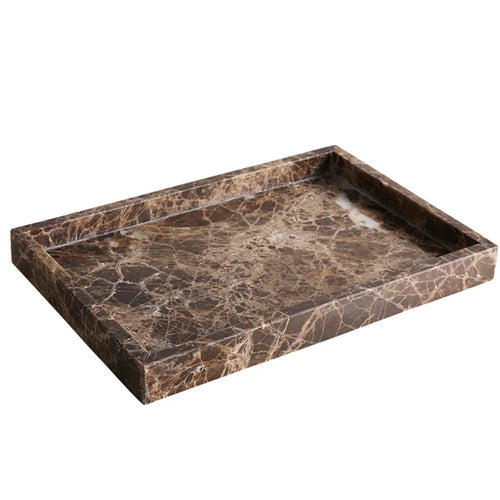boîte de rangement en travertin et marbre naturel luxe - vue 16 sur 18