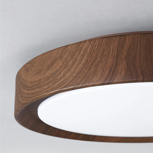 lampe led plafonnier minimaliste imitation bois créatif moderne - vue 6 sur 12