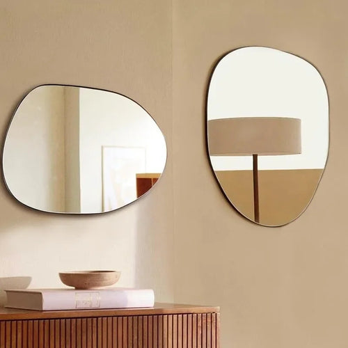 miroir nordique créatif style simple à suspendre décoratif - vue 3 sur 6