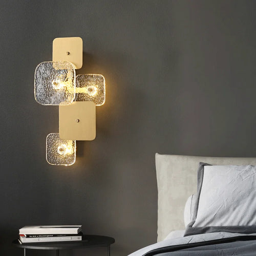 applique murale led cuivre design pour éclairage décoratif moderne - vue 3 sur 9