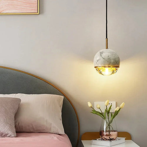 lustre en marbre moderne pour intérieur élégant design nordique - vue 4 sur 24