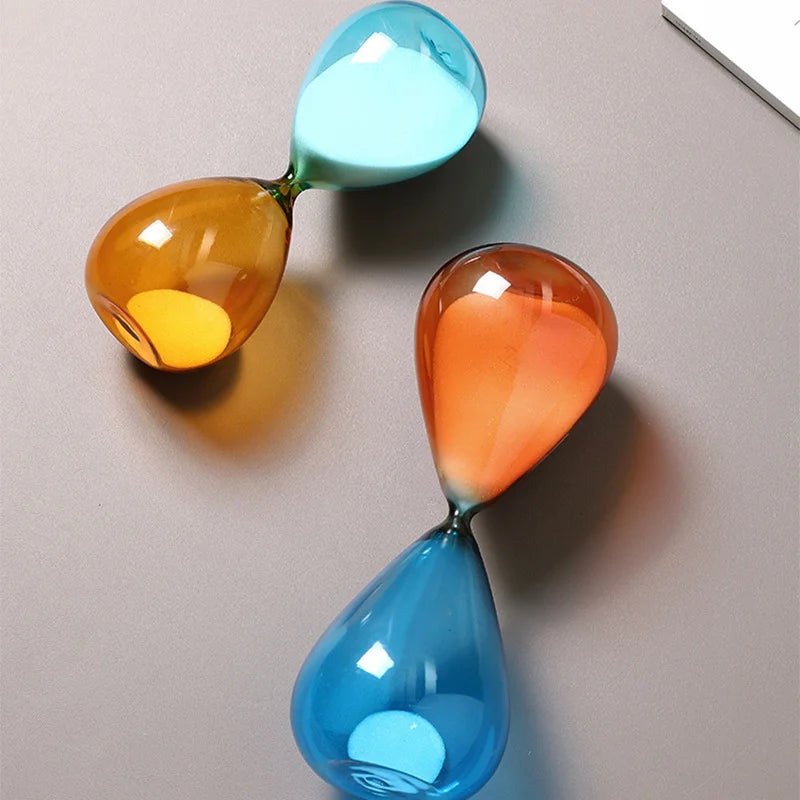 décoration sablier créative en verre pour intérieur élégant - vue 3 sur 16