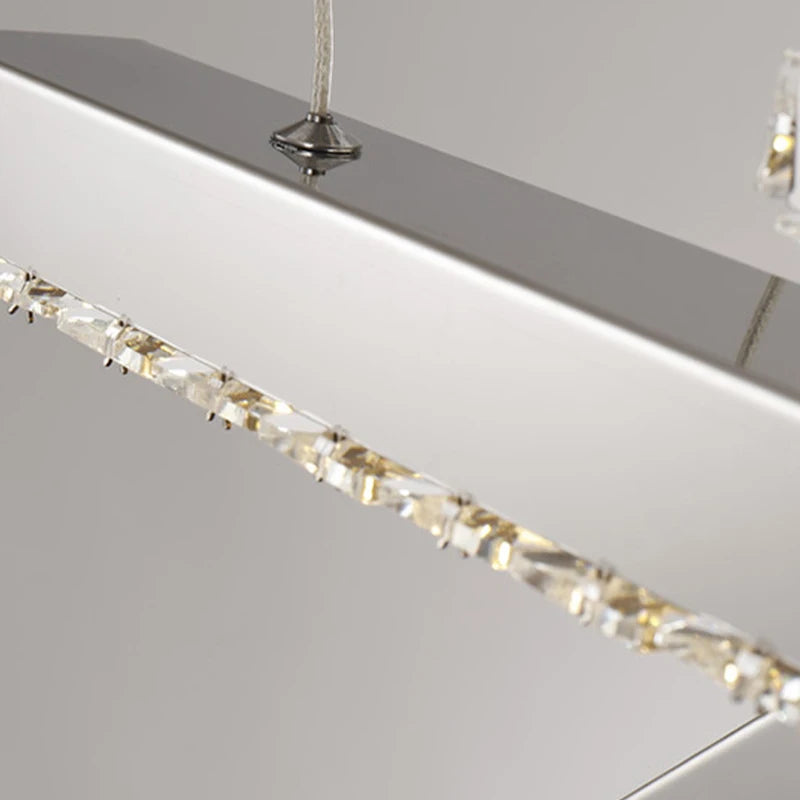 Modern Luxury Creative Led Crystal Chandelier Dining Room, Living Room, Kitchen Table, Meeting Room, Bedroom Lighting Chandelier - vue 6 sur 11