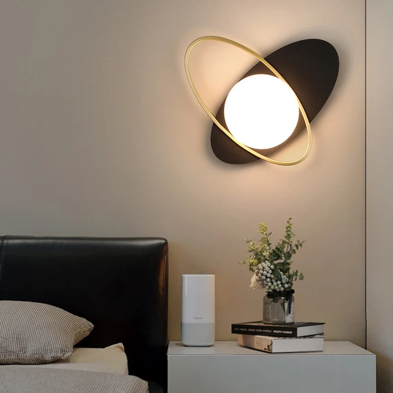 Appliques murales LED d'intérieur design arrondi avec boule - vue 4 sur 12