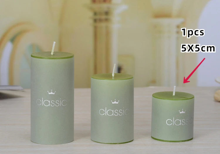 bougies piliers parfumées décoratives sans fumée en plusieurs tailles et couleurs - vue 6 sur 29