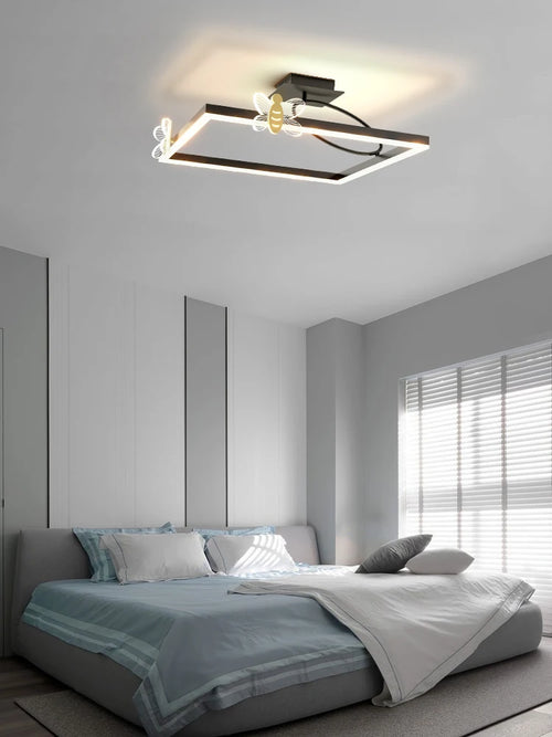 plafonnier led rond design pour éclairage intérieur moderne - vue 5 sur 14