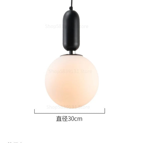 boule de verre moderne suspension lumières led éclairage intérieur décoratif - vue 11 sur 22
