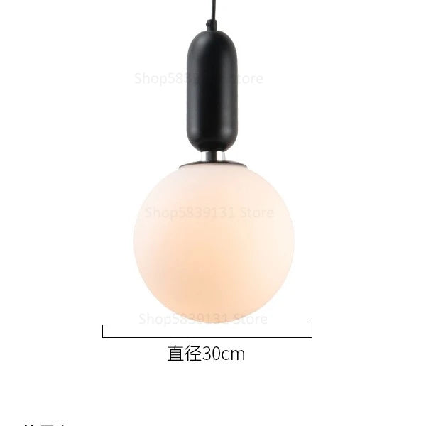 boule de verre moderne suspension lumières led éclairage intérieur décoratif - vue 11 sur 22