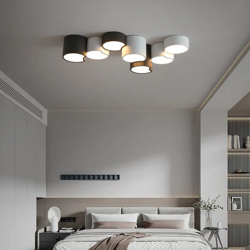 Lustre Lumières Géométrique Simple Moderne Luminaire Décor - vue 3 sur 15