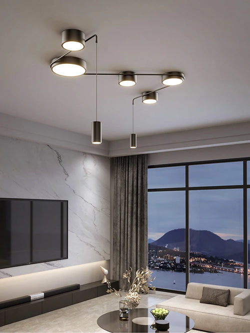 lustre led moderne pour intérieur simple et spécial - vue 3 sur 12