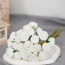 bouquet de 27 roses et pivoines artificielles en soie décoratif