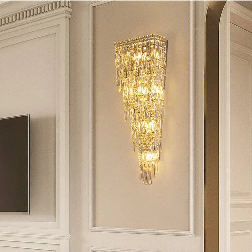 applique murale moderne en cristal pour éclairage intérieur - vue 2 sur 12